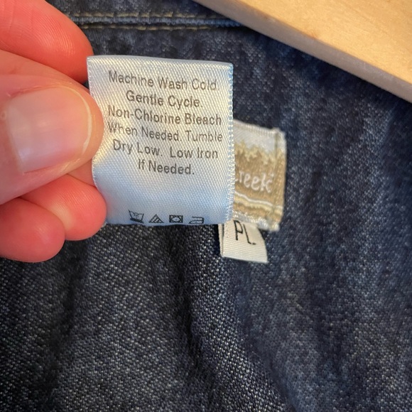 Coldwater Creek - Blue Denim Floral Tapestry Jacket - Size PL - Picture 3 of 6